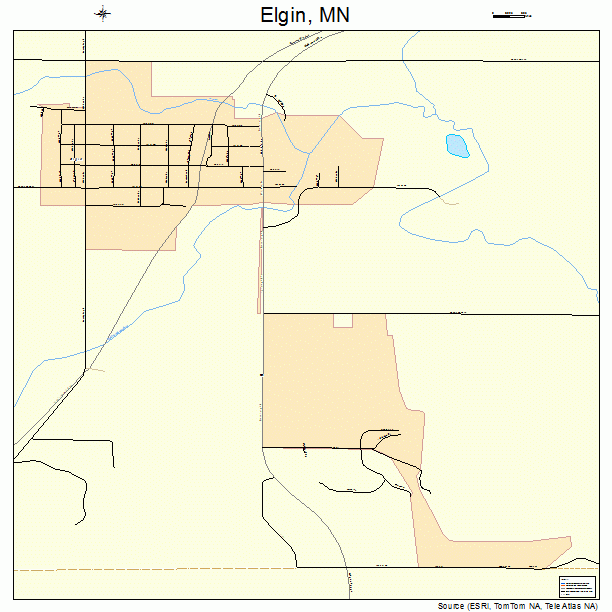 Elgin, MN street map