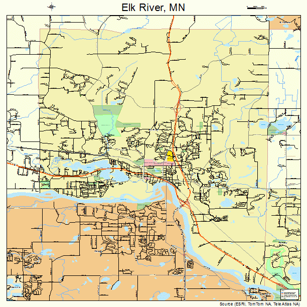 Elk River, MN street map