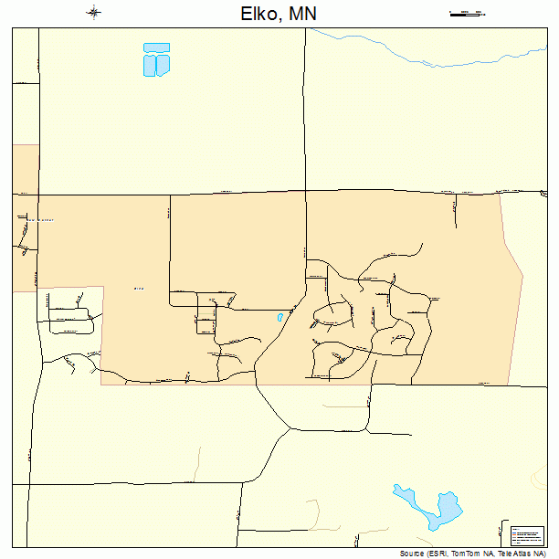 Elko, MN street map