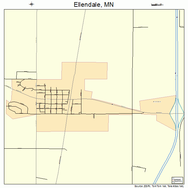 Ellendale, MN street map