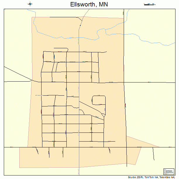 Ellsworth, MN street map