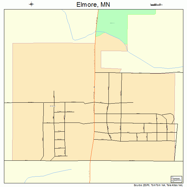 Elmore, MN street map