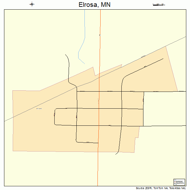 Elrosa, MN street map