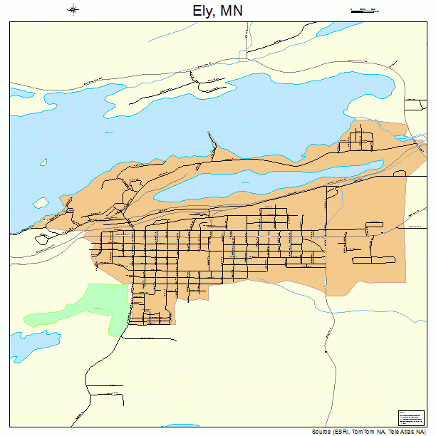 Ely, MN street map