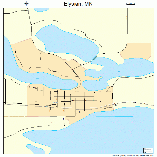 Elysian, MN street map