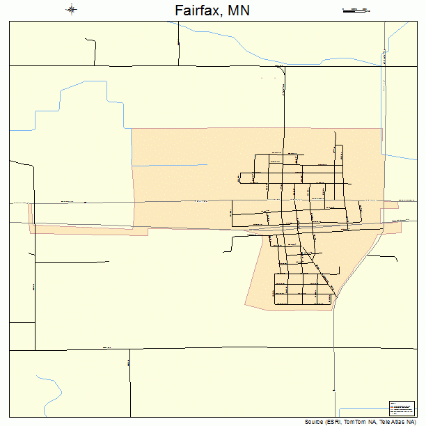 Fairfax, MN street map