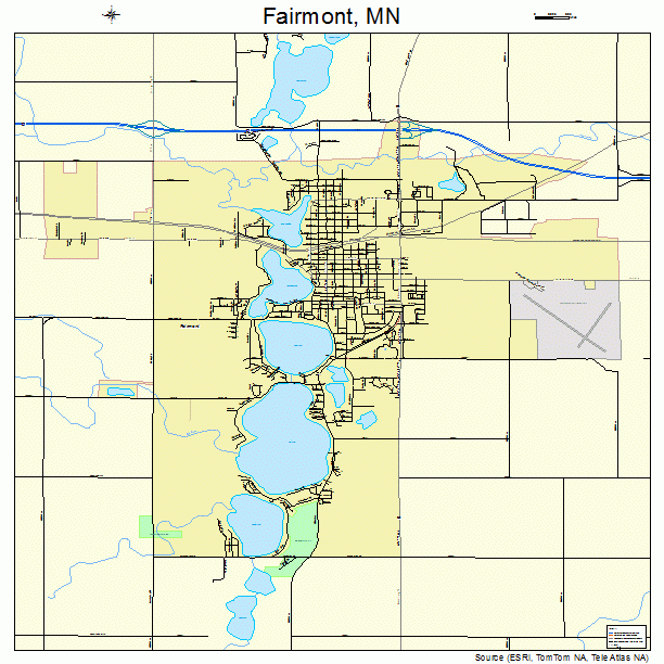 Fairmont, MN street map