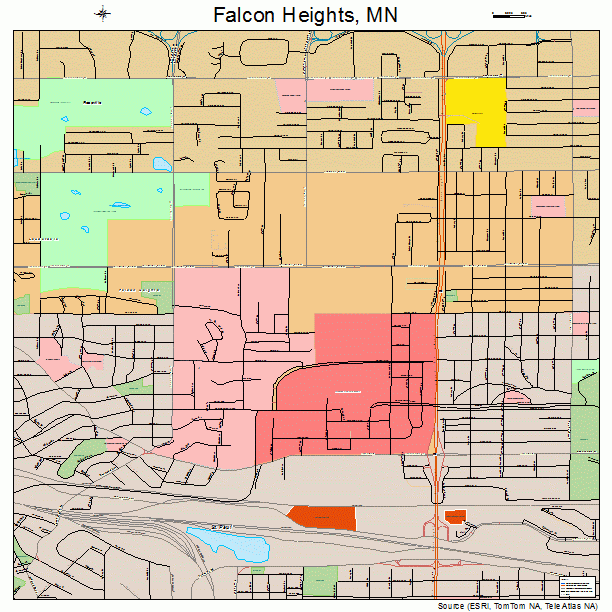 Falcon Heights, MN street map