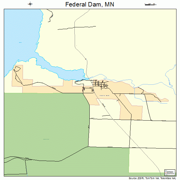 Federal Dam, MN street map