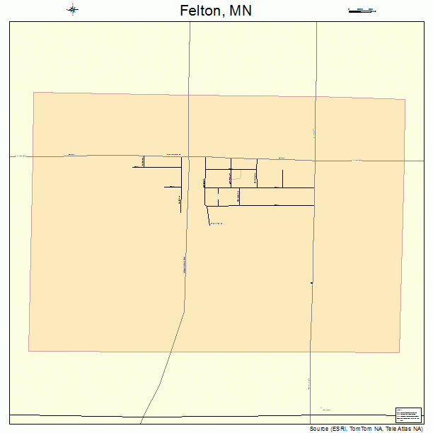 Felton, MN street map