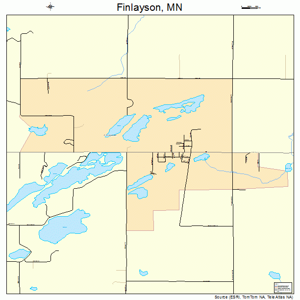 Finlayson, MN street map