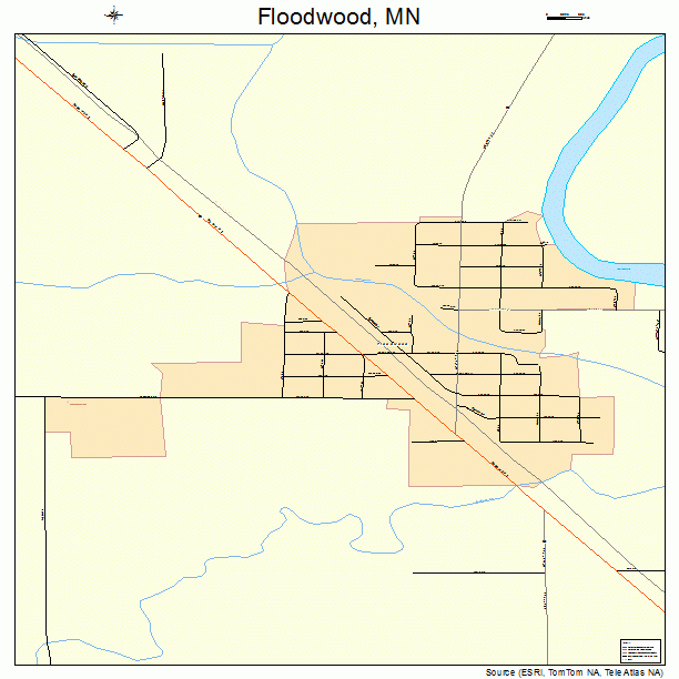 Floodwood, MN street map