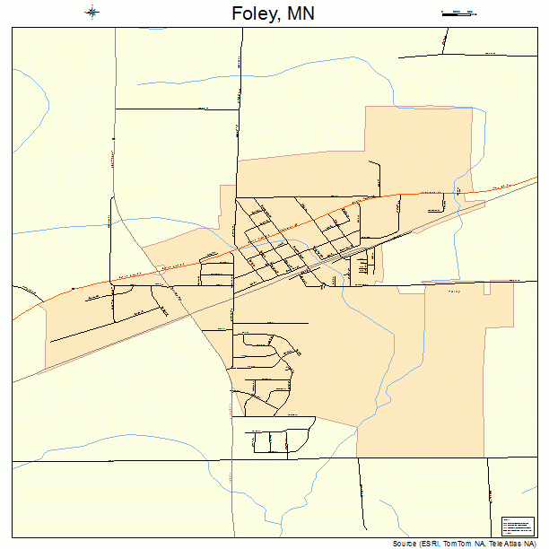 Foley, MN street map