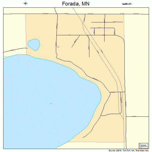 Forada, MN street map
