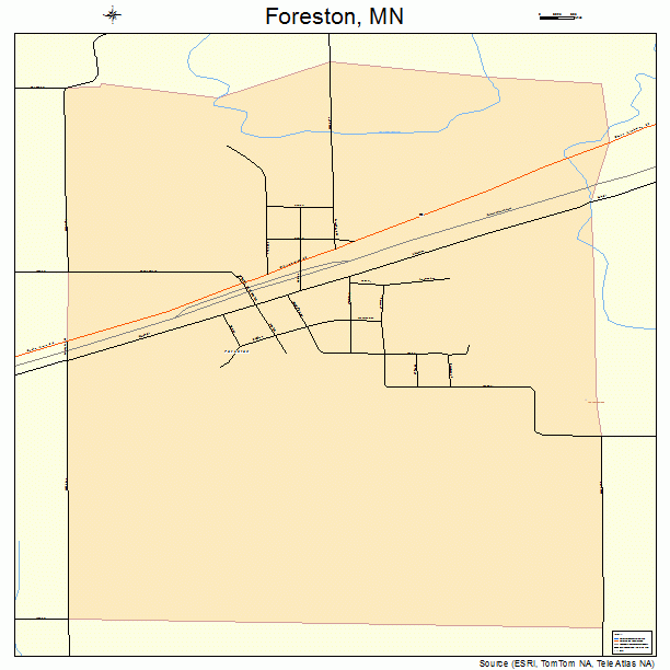 Foreston, MN street map