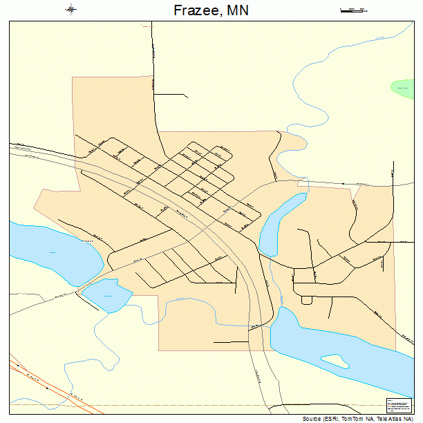 Frazee, MN street map