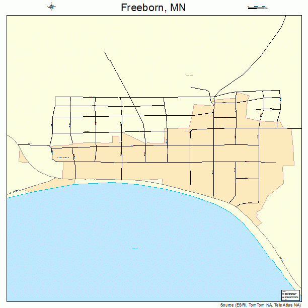 Freeborn, MN street map