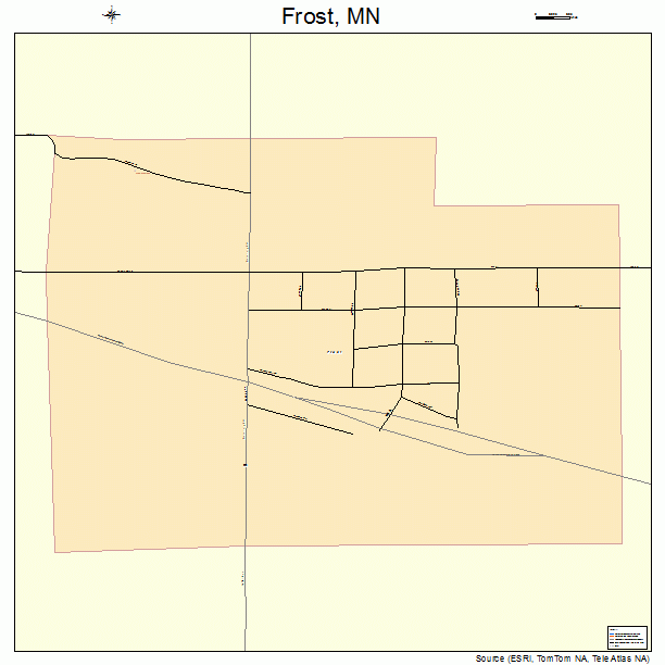 Frost, MN street map