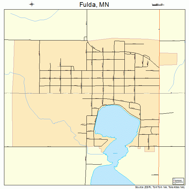 Fulda, MN street map