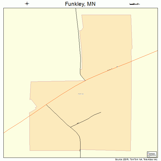 Funkley, MN street map