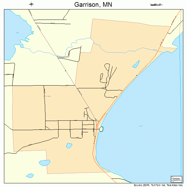 Garrison, MN street map