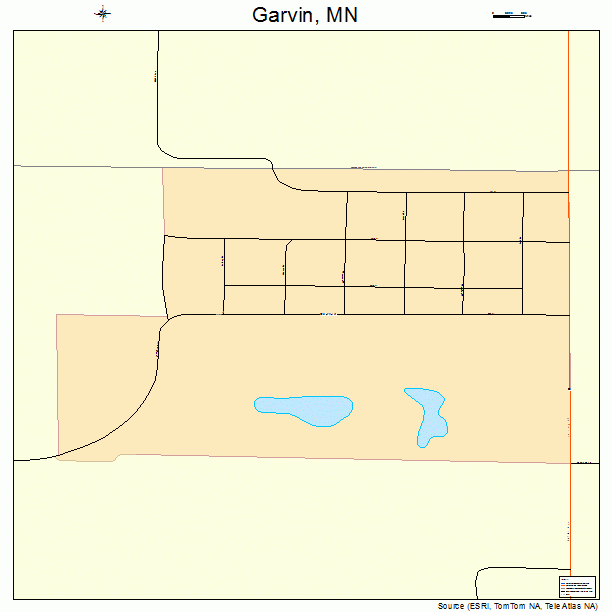Garvin, MN street map