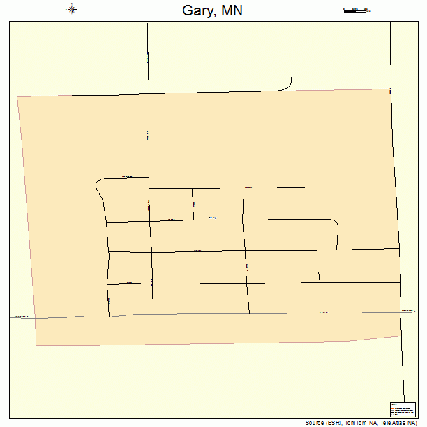 Gary, MN street map