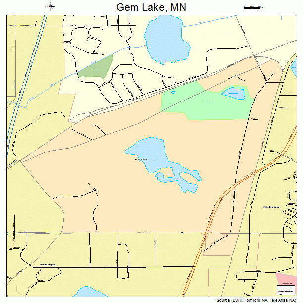Gem Lake, MN street map