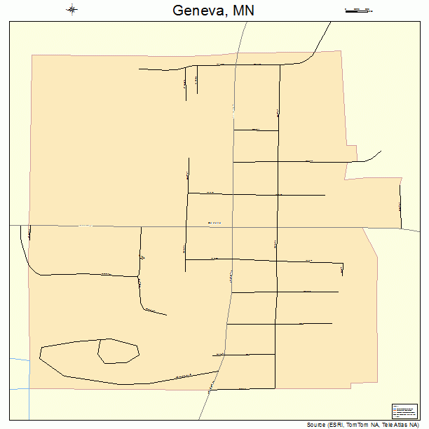 Geneva, MN street map