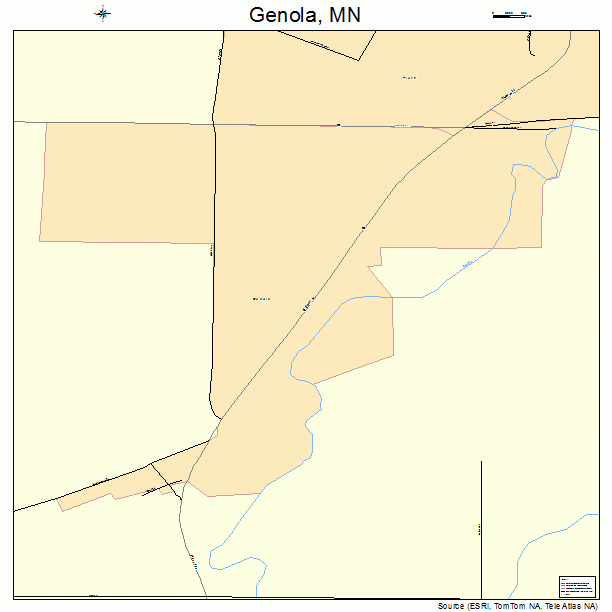 Genola, MN street map