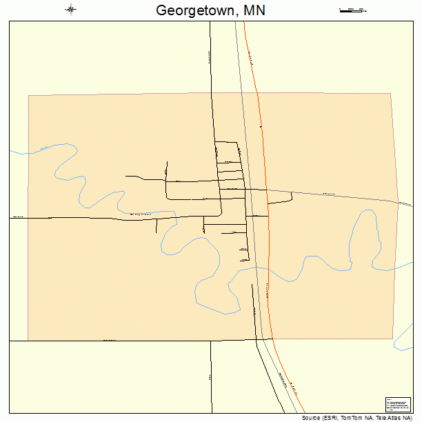 Georgetown, MN street map