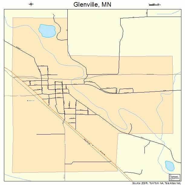 Glenville, MN street map