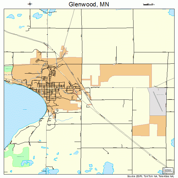 Glenwood, MN street map