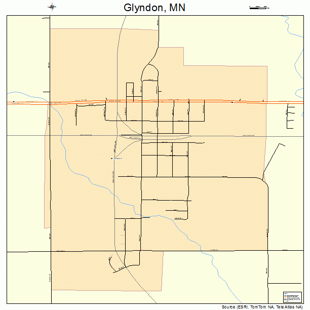 Glyndon, MN street map