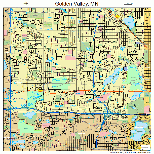 Golden Valley, MN street map