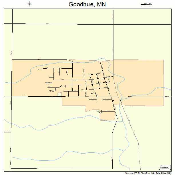 Goodhue Minnesota Street Map 2724398