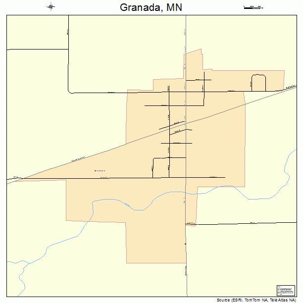 Granada, MN street map