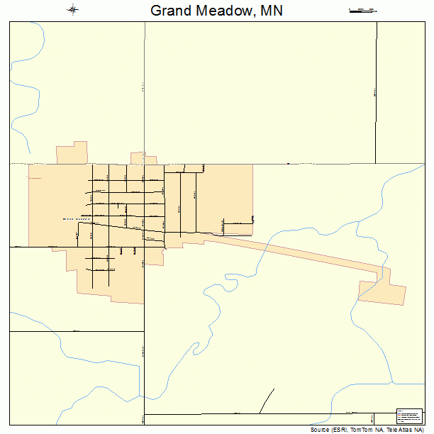 Grand Meadow, MN street map