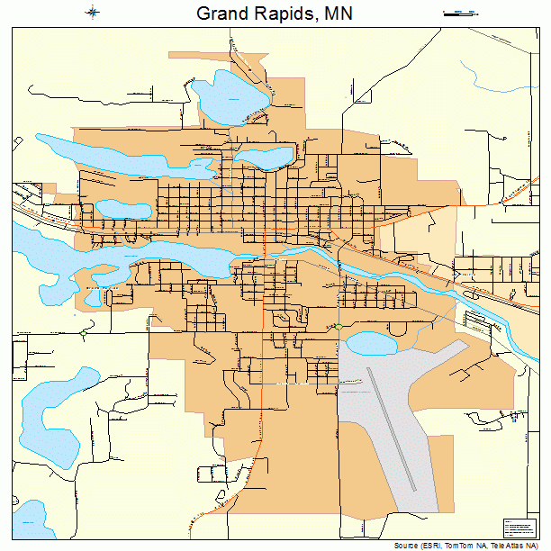 Grand Rapids, MN street map
