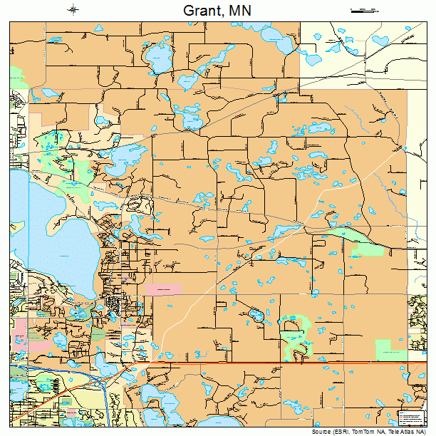 Grant, MN street map