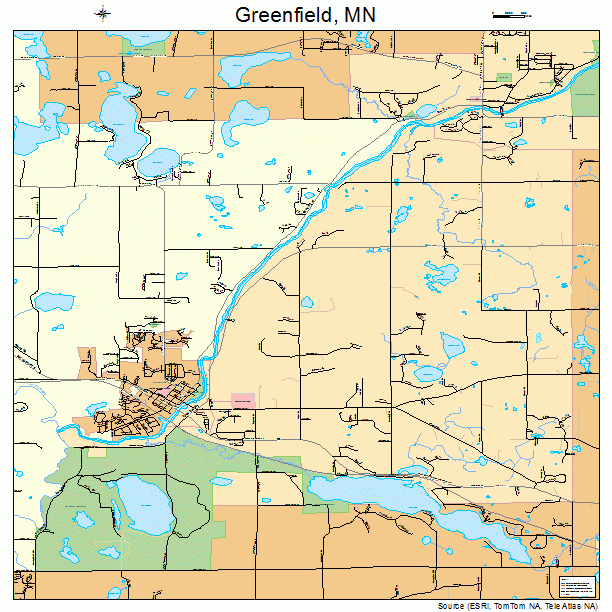 Greenfield, MN street map