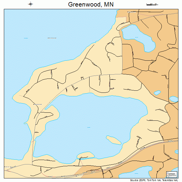 Greenwood, MN street map