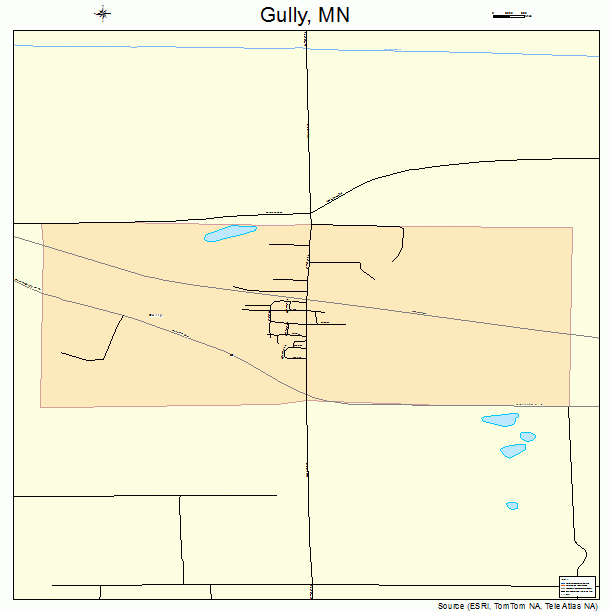 Gully, MN street map