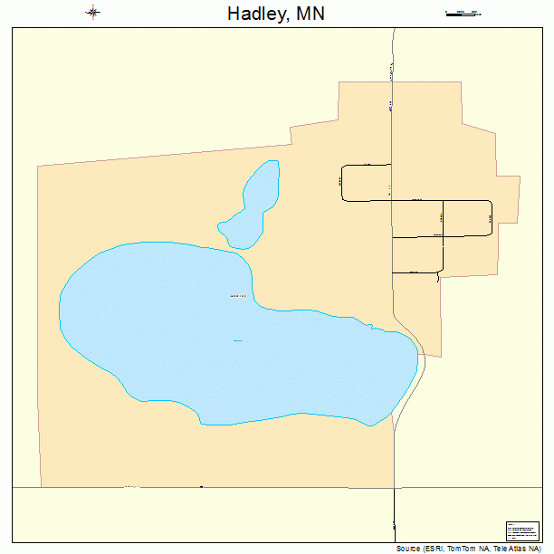 Hadley, MN street map