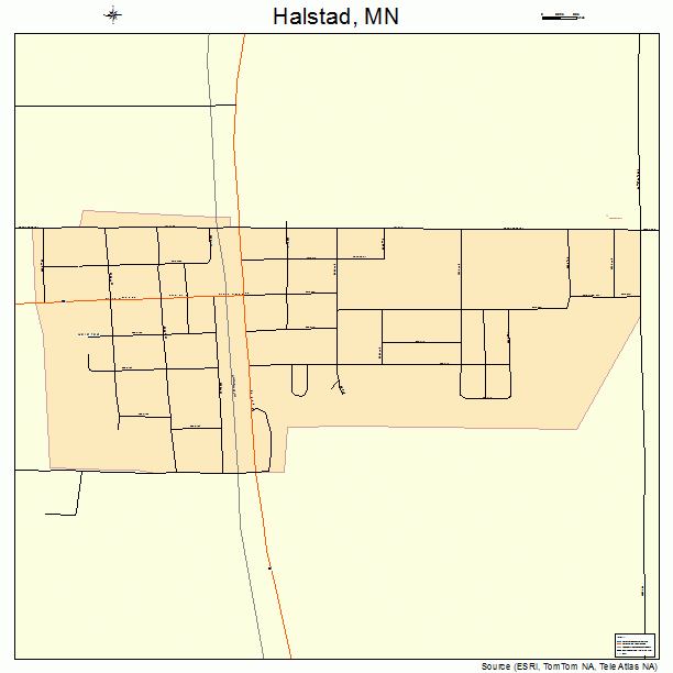 Halstad, MN street map