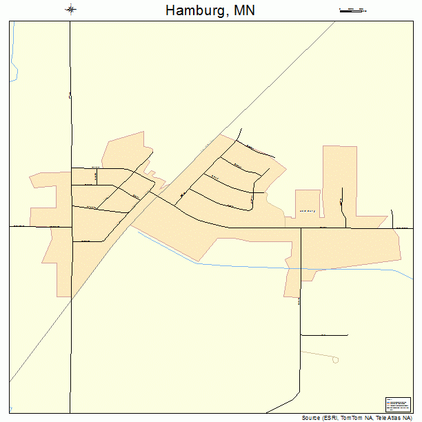 Hamburg, MN street map
