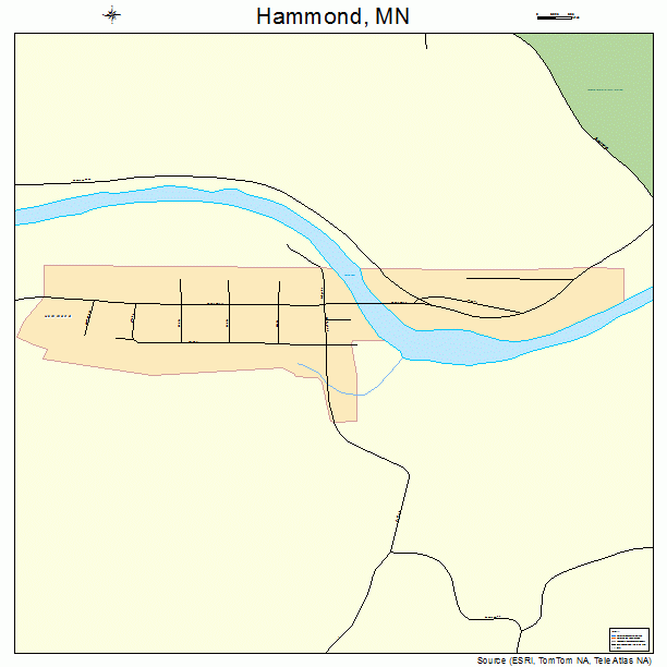 Hammond, MN street map
