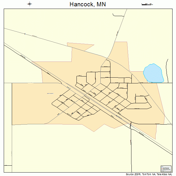Hancock, MN street map