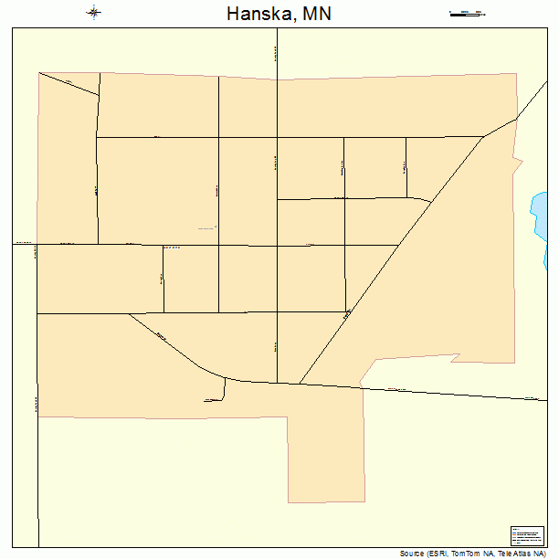 Hanska, MN street map