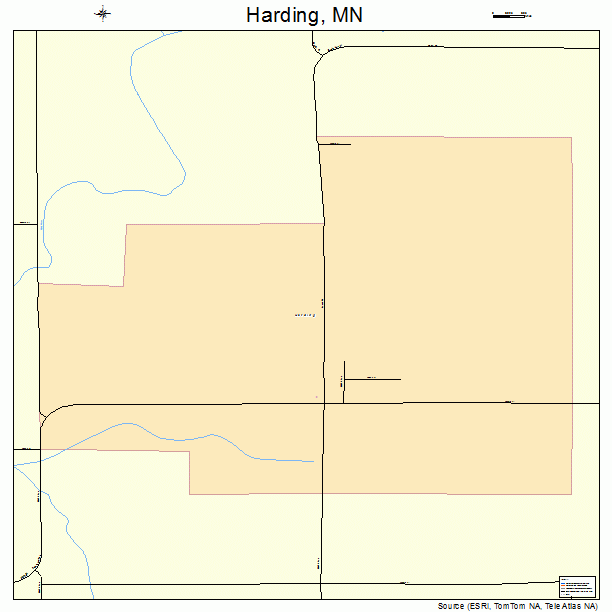 Harding, MN street map